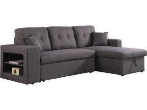Sofá esquinero convertible/reversible  "Axel" - Gris