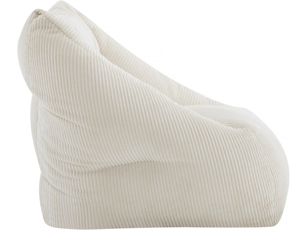 Puf de pana "Medellin" - Beige - 85 x 85 x 72 cm