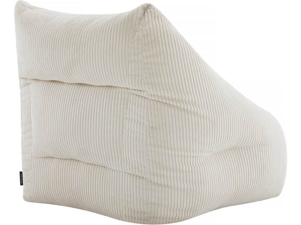 Puf de pana "Medellin" - Beige - 85 x 85 x 72 cm