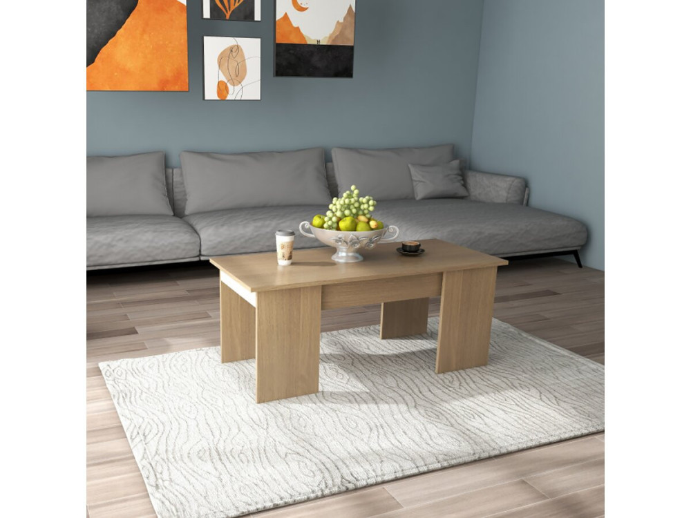 Mesa de centro "Diana" - 102 x 50 x 43 cm - Roble