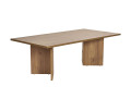Mesa de centro de madera "Sabin" - 60 x 119 x 40 cm - Nogal - Roble VNT