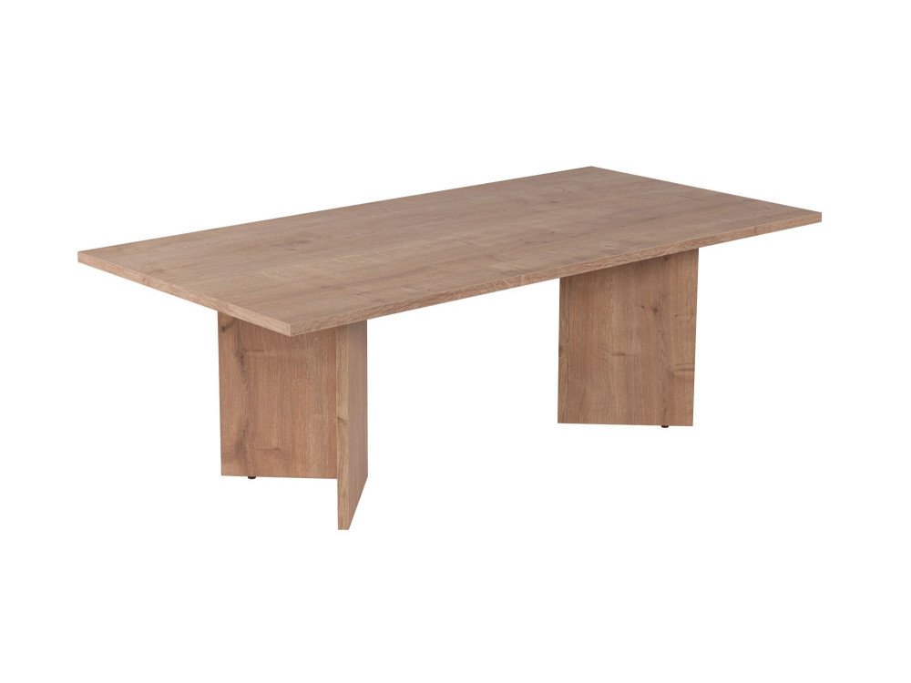 Mesa de centro de madera "Sabin" - 60 x 119 x 40 cm - Roble zafiro