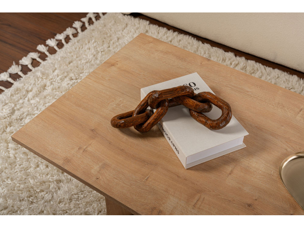 Mesa de centro de madera "Sabin" - 60 x 119 x 40 cm - Roble zafiro