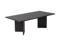 Mesa de centro de madera "Sabin" - 60 x 119 x 40 cm - pino atlántico - Madera negra