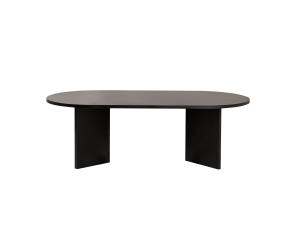 Mesa de centro de madera "Sable" - 60 x 119 x 40 cm - Madera negra