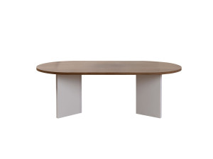 Mesa de centro de madera "Sable" - 60 x 119 x 40 cm - Nogal Blanco