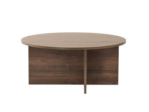 Mesa de centro de madera "Sun" - 90 x 90 x 40 cm - Nogal