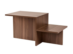 Mesa baja de madera "Harmony" - 80 x 40 x 40 cm - Nogal