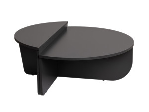 Mesa baja de madera "Orion" 90 x 60 x 30 cm - Antracita