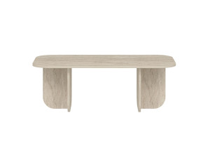 Mesa baja de madera "Becaj" - 120 x 60 x 41 cm - Travertino
