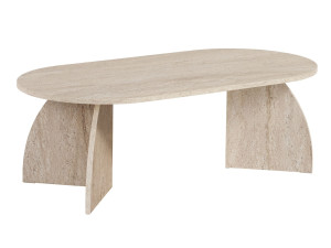 Mesa baja de madera "Melina" 120 x 60 x 40 cm - Travertino