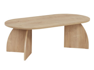 Mesa baja de madera "Melina" 120 x 60 x 40 cm - Roble zafiro