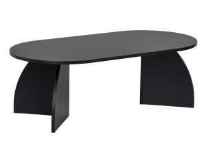Mesa baja de madera "Melina" 120 x 60 x 40 cm - Madera negra