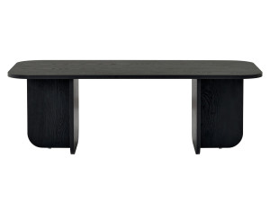 Mesa baja de madera "Akira" 120 x 60 x 41 cm - Madera negra