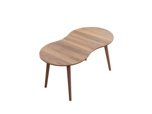 Mesa baja de madera "Moon" 99 x 54 x 45 cm - Nogal