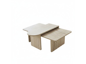 Juego de mesa baja de madera "París" 105 x 60 x 35 cm - Bronce