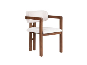 Silla de madera "Toscana" - 54 x 54 x 76 cm - Blanca