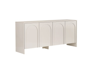 Aparador de madera "Arlen" - 180 x 45 x 80 cm - Crema
