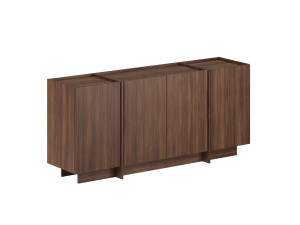 Aparador de madera "Dorma" - 180 x 45 x 80 cm - Nogal Milano