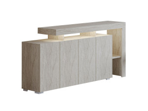 Aparador de madera "Beliz" - 170 x 35 x 80 cm - Travertino