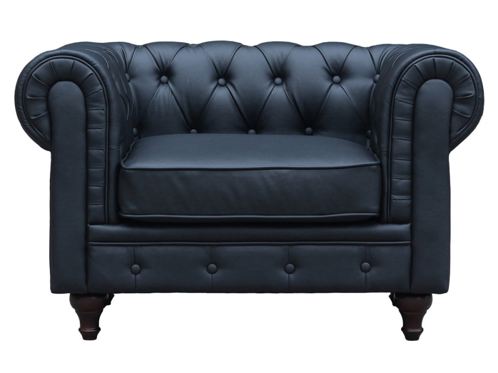 Sillón Chesterfield "Aliza" - Negro