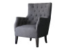 Sillón escandinavo "Duchesse" en tela - Gris