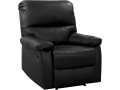 Sillón reclinable Lincoln - Negro/gris oscuro - Negro