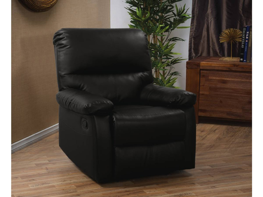 Sillón reclinable Lincoln - Color negro