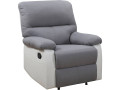 Sillón reclinable Lincoln - Negro/gris oscuro - Blanco/Gris claro
