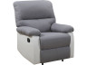 Sillón reclinable Lincoln - Blanco/Gris claro