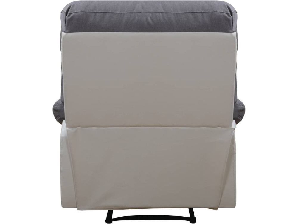 Sillón reclinable Lincoln - Blanco/Gris claro