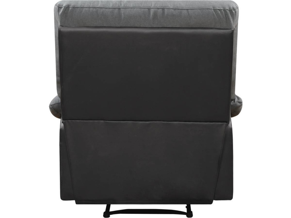 Sillón reclinable Lincoln - Negro/gris oscuro