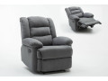 Sillón relax "Buckingham" - Blanco / Gris claro - Gris topo