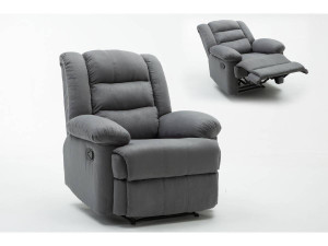Sillón relax "Buckingham" - Gris claro
