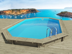 Piscina de madera "Miami" - 4.86 x 3.36 x 1.20 m