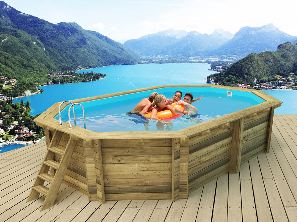 Piscina de madera "Miami" - 4.86 x 3.36 x 1.20 m