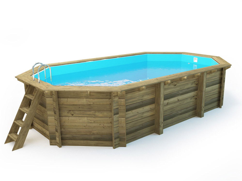 Piscina de madera "Palma" - 7.57 x 4.07 x 1.31 m