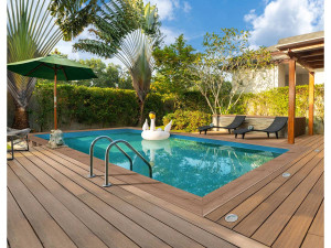 Piscina de madera rectangular " Panama "- 6.20 x 4.10 x 1.45 m
