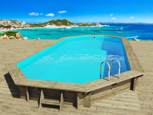 Piscina de madera "Ibiza" - 8.57 x 4.57 x 1.31 m