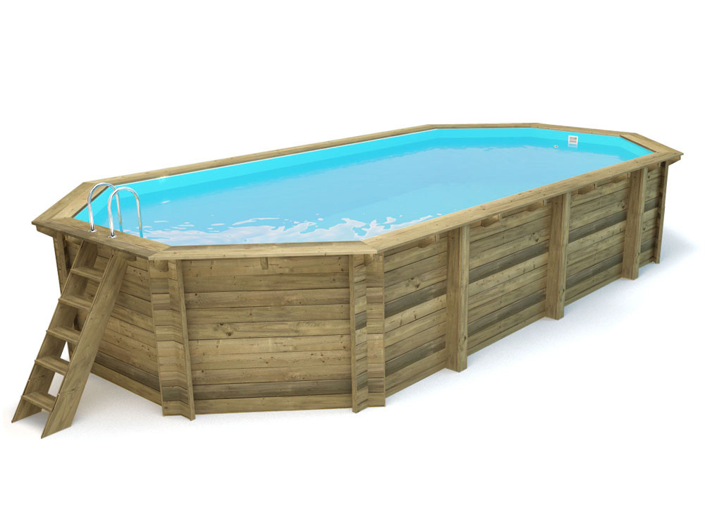 Piscina de madera "Sevilla"  - 8.57 x 4.57 x 1.45 m