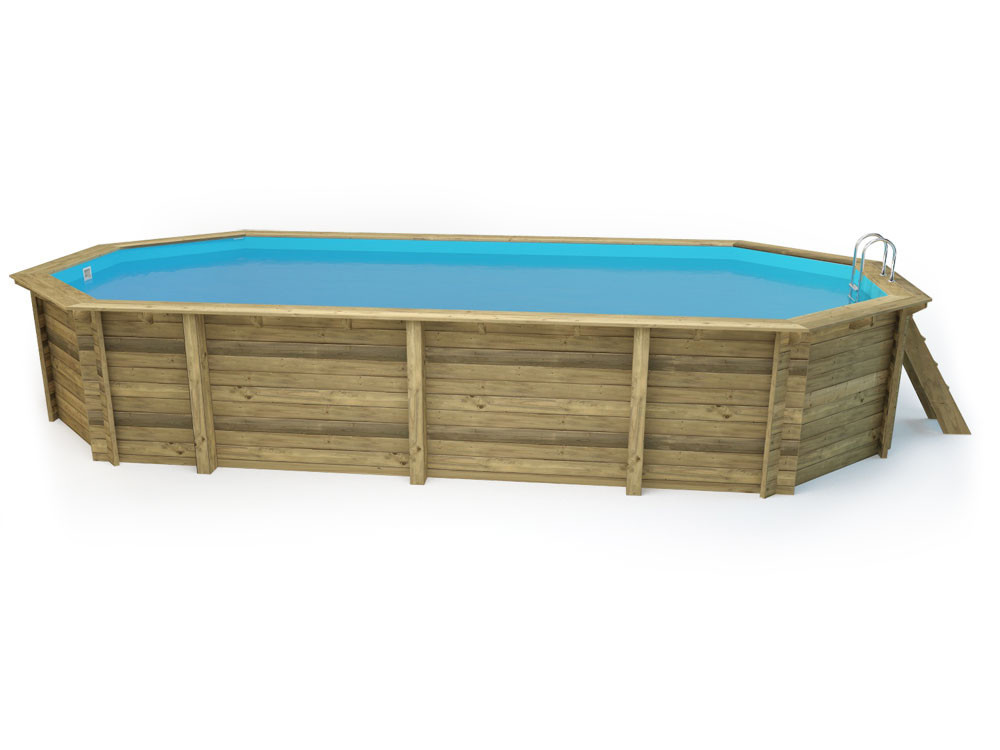 Piscina de madera "Sevilla"  - 8.57 x 4.57 x 1.45 m