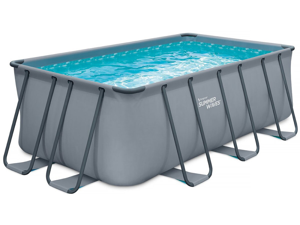 Piscina tubular - LUDO 1 - 8m2 - 4.01 x 2.01 x 1.22 m - Sin bomba de filtración