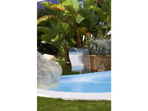 Cascada de piscina "Cayman" - H. 67,5 cm - Acero inoxidable