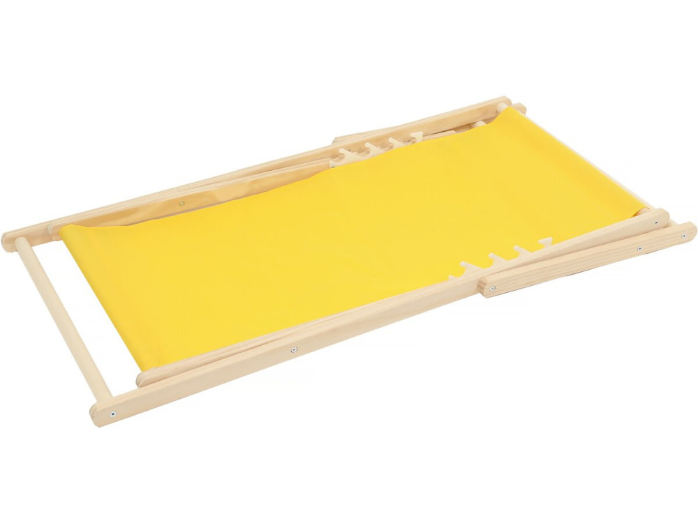 Juego de 2 tumbonas de madera "Chilena" - Amarillo