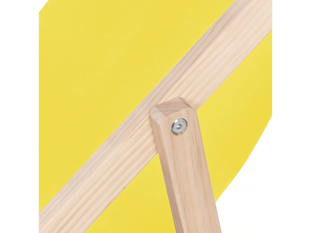Juego de 2 tumbonas de madera "Chilena" - Amarillo