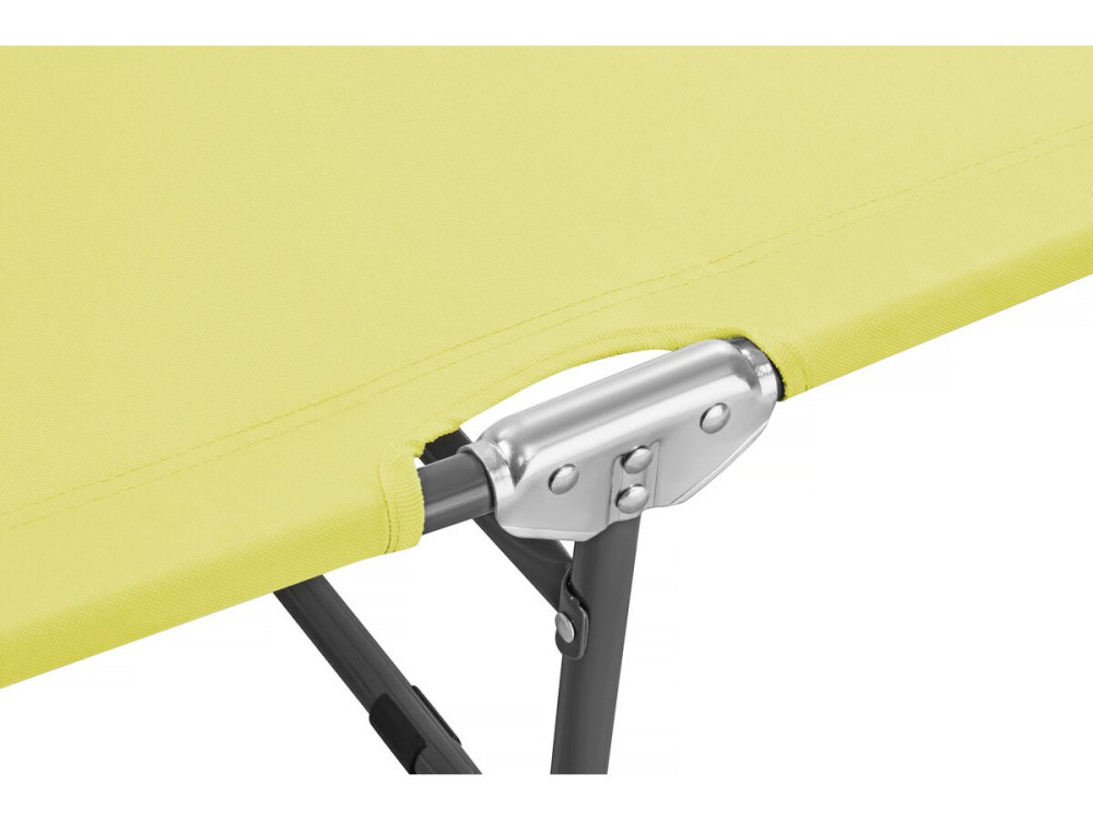 Pack de 2 tumbonas plegables "Lazy" - Con parasol - Amarillo