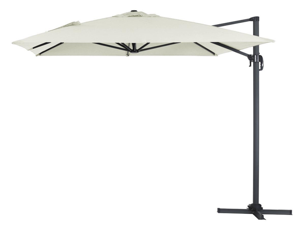 Parasol Lateral de jardín en aluminio - Sun 4- Rectangular- 3 x 4 m - Crudo