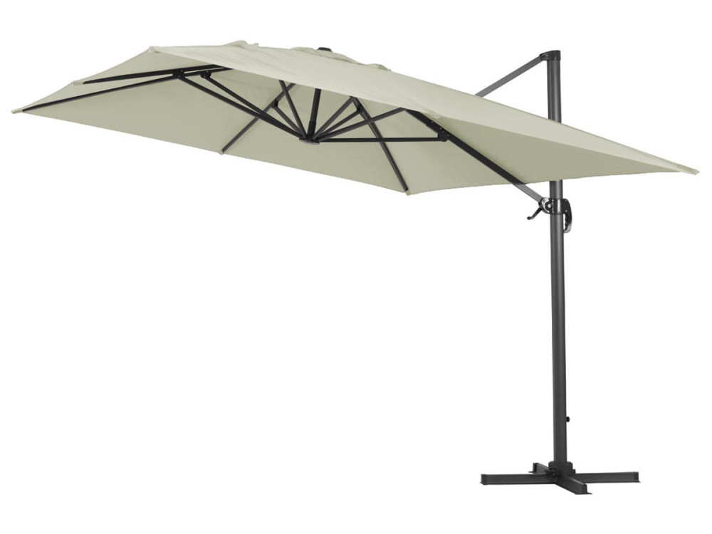 Parasol Lateral de jardín en aluminio - Sun 4- Rectangular- 3 x 4 m - Crudo
