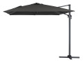 Parasol Lateral de jardín en aluminio - Sun 4- Rectangular- 3 x 4 m - Negro - Negro