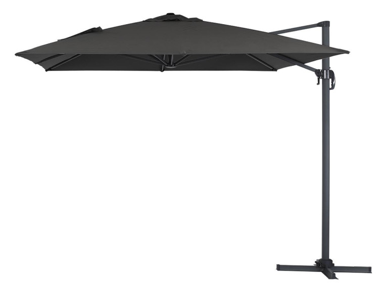 Parasol Lateral de jardín en aluminio - Sun 4- Rectangular- 3 x 4 m - Negro